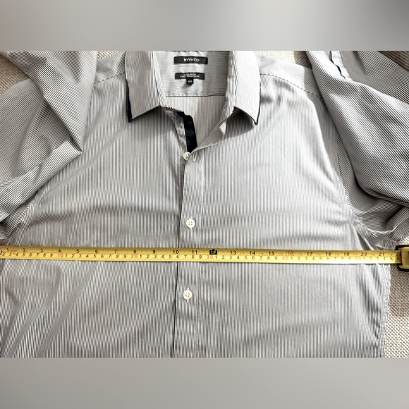 RW & CO MICRO STRIPE 100% COTTON DRESS SHIRT - Picture 10 of 14